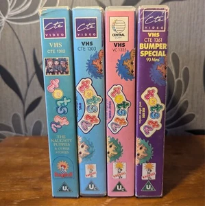 Tots TV VHS Bundle x4 *Tested* Bumper Special Owl Bike Ride Vintage Kids - Picture 1 of 11