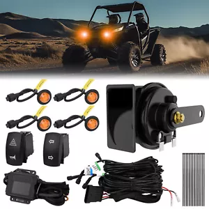 1Set Plug and Play Turn Signal Horn Street Legal Kit For Polaris Can-Am Kawasaki - Bild 1 von 24