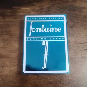 Fontaine Turquoise Foil Playing Cards New LTD Edition Holographic Cardistry Deck - Picture 1 of 7