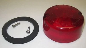 CHECKER Lens Red Tail Light Turn Signal Marathon Taxi Cab Car Wagon FREE SHIP - Picture 1 of 5