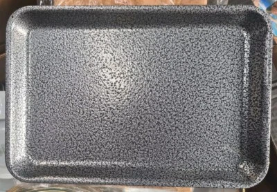 GENWARE Galvanised Steel Tray - 31.5x21.5x2cm - Hammered Silver - image 1 of 2