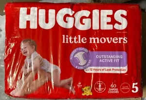 Pannolini Huggies Little Movers taglia 5 confezione jumbo 60 ct - Foto 1 di 2