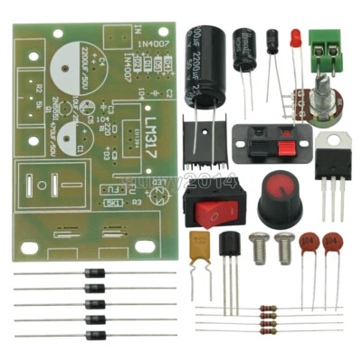LM317 Step Down DC 5V-35V to 1.25V-30V DIY Kit AC/DC Power Supply Module NEW - Image 1 of 4