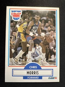 1990 Fleer: NBA #121 Chris Morris/Nets/F 🏀🐷🏀 - Bild 1 von 2