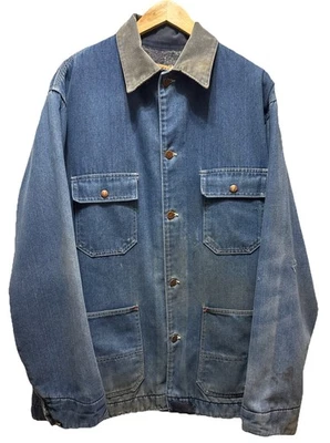 Abrigo de Colección Big Mac Sears Denim Tareas Granero Para Hombres Talla L XT Manta Forrada EE. UU. Golpeado Foto 1 de 4