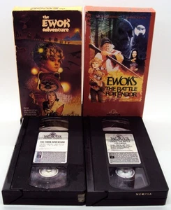 THE EWOK ADVENTURE & EWOKS THE BATTLE FOR ENDOR 2 VHS Tapes Star Wars TV Movies - Bild 1 von 15