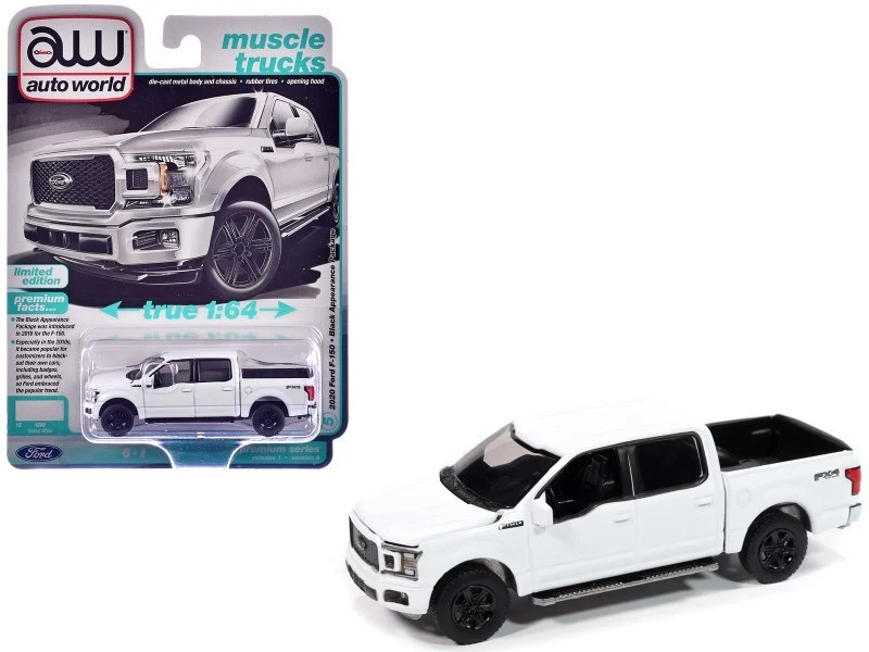 2020 FORD F-150 FX4 PICKUP OXFORD WHITE 1/64 MODEL BY AUTO WORLD 64502-AWSP188 A - Image 1 of 1