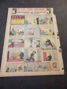 Dick Tracy by Chester Gould - Oct 30, 1932 - Tab-size Sunday - Play Stamp - Picture 1 of 2