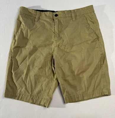 Volcom 31 Khaki Cotton Stretch Shorts Flat Front Casual Skate Surf Chino - Image 1 of 4