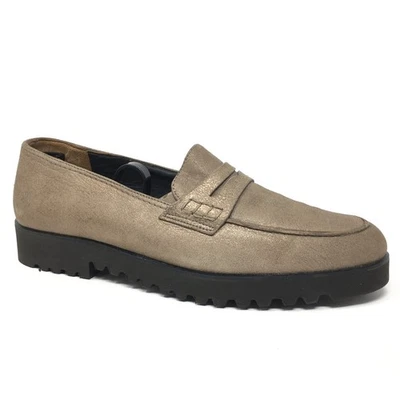 Paul Green Kianna Penny Loafers Shoes Womens Size 10.5 US 8 UK Gold Bronze - Image 1 of 4