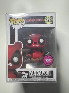 Funko POP! Marvel #328 PANDAPOOL FLOCKED CHASE Deadpool Wackelkopf mit Schutz - Bild 1 von 6