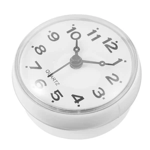 DOITOOL Wasserdichte Wanduhr Küche Saugnapf Uhr Antibeschlag Stumm Wand - Bild 1 von 9