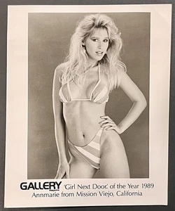 Vintage 1989 Gallery Magazine Girl Next Door Annmarie From CA Promotional Photo - Picture 1 of 1