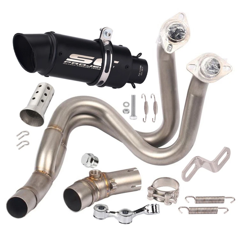 For Kawasaki Ninja 650 Z650 Z650RS 2017-2025 Full Exhaust System Muffler Pipe US - Image 1 of 4