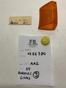 Opel Rekord C Commodore A Blinker Blinkerglas Links 1226380 gelb Original NOS - Bild 1 von 6