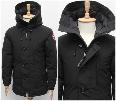 Novo com etiquetas! Autêntica Jaqueta Masculina CANADA GOOSE Chateau Parka Preta Tamanho G - Imagem 1 de 4