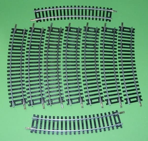 Airfix / Half Curves Track Sections x9 - Picture 1 of 5