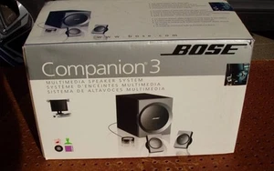 Sistema di altoparlanti multimediali per computer Bose Companion 3 nuovo scatola aperta - Foto 1 di 1