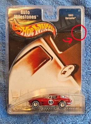 MIB 2001 Hot Wheels Auto Milestones 1963 CORVETTE Real Riders SEE Description - Image 1 of 4