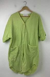 Vintage Herbcraft Chenille Frottee Morgenmantel Überwurf Größe kleine Taschen - Bild 1 von 7