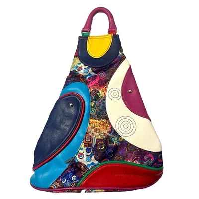 Cirque Du Soleil Mochila Bolso Cartera Bandolera Patrón Multicolor Foto 1 de 4