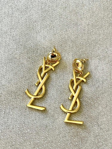 SAINT LAURENT (YSL) Saint Laurent YSL Pendant Earrings