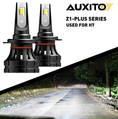 6000K Pair H7 LED Headlight Bulb for Mercedes-Benz C230 C240 C250 C280 C300 B200 - Image 1 of 4