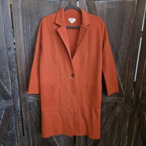 Chaqueta para mujer Maeve by Anthropologie talla pequeña naranja abrigo largo cárdigan - Imagen 1 de 9
