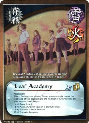 Naruto CCG Foil - Leaf Academy 500 - Image 1 of 2