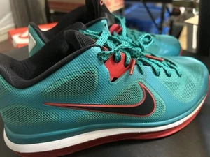 Nike LeBron 9 Low "Reverse Liverpool" Men's Size 10 New Green-Black DQ6400-300 - Picture 1 of 6