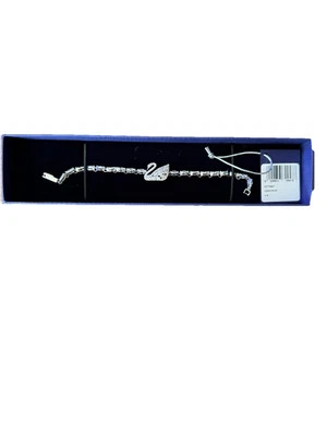 Pulsera de cristal Swarovski Lago de los Cisnes con baño de rodio blanco Foto 1 de 4