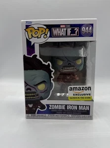 Funko POP! Marvel: ¿Y si...? - Zombie Iron Man [GITD] #944 (Amazon EXCL) - Imagen 1 de 6