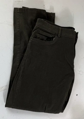 Calvin Klein Jeans Mens 36x32 Green Straight Leg Relaxed  Cotton Pants - Image 1 of 4