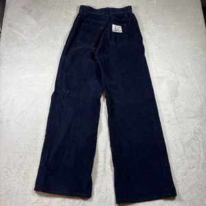 Vintage Women's 24x30 Levis Blue Farmers Mechanics Corduroy Pants 70s #3384 - Picture 1 of 9