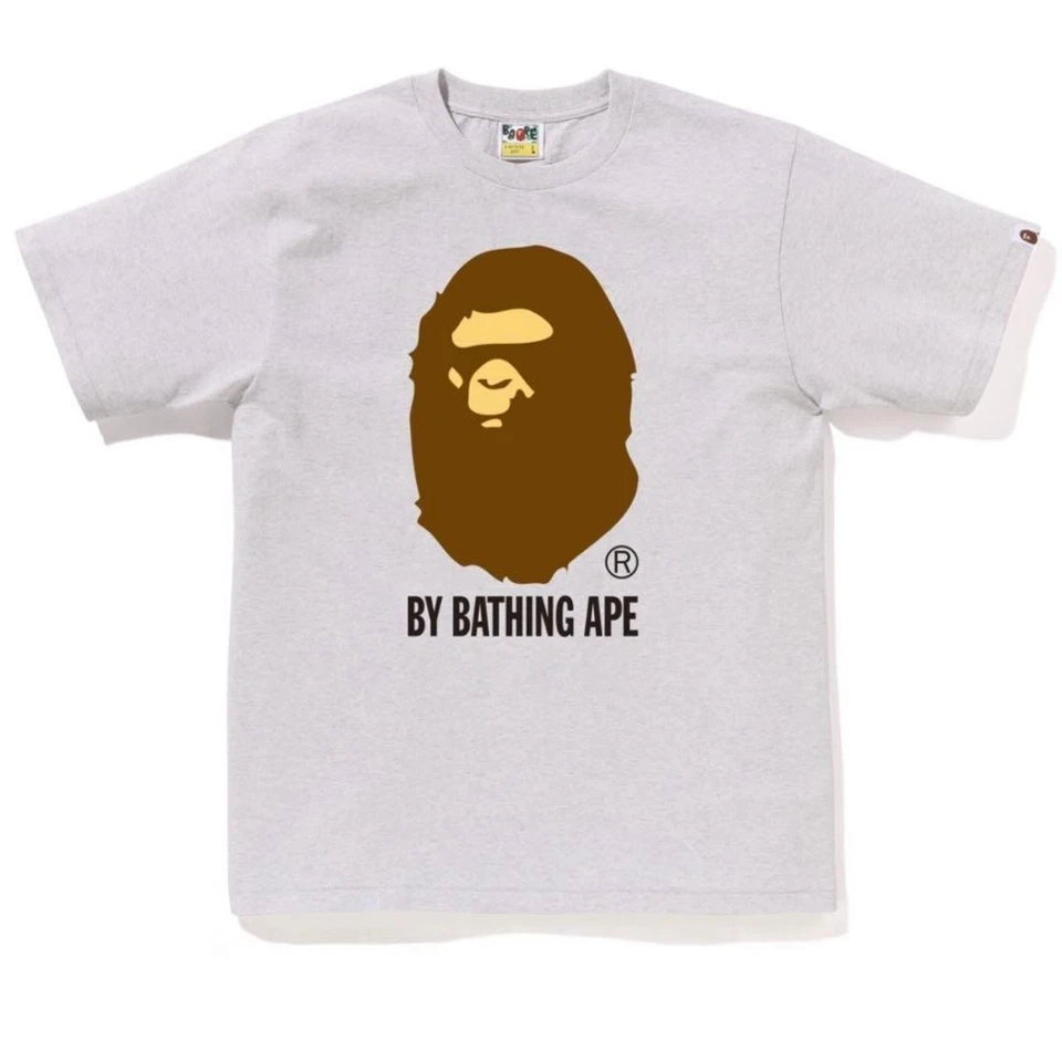 A Bathing Ape BAPE Gray Logo T-Shirt M Mint Streetwear Casual - Image 1 of 1