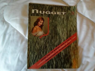 Vintage Nugget Men's  Interest Adult Magazine April, 1957 - Vol.1,#9 Pinup, Pulp - Image 1 of 2