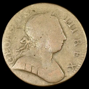 1788 VERMONT COPPER 1/2 P ✪ GEORGIVS III REX ✪ COLONIAL COIN RIGHT ◢TRUSTED◣ - Picture 1 of 2