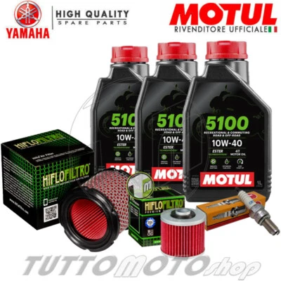 MOTUL - HIFLO - NGK Tagliando YAMAHA XT 660 Z Tenere 2008-2015 / Olio Motul 10W40 + Filtri Candela