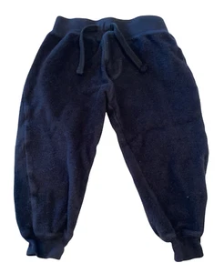 Mish boys inside-out black fleece jogger sweats 5 (mis-sized truly 2T-3T) - Picture 1 of 2
