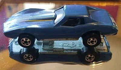 Hot Wheels 1975 Corvette Stingray Blackwall 1988 Color Racer Blue Near Mint #2   - Image 1 of 4