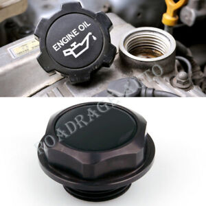 For Toyota Scion Lexus Engine Oil Cap Lid Valve Cover Seal Gasket Aluminum Black
