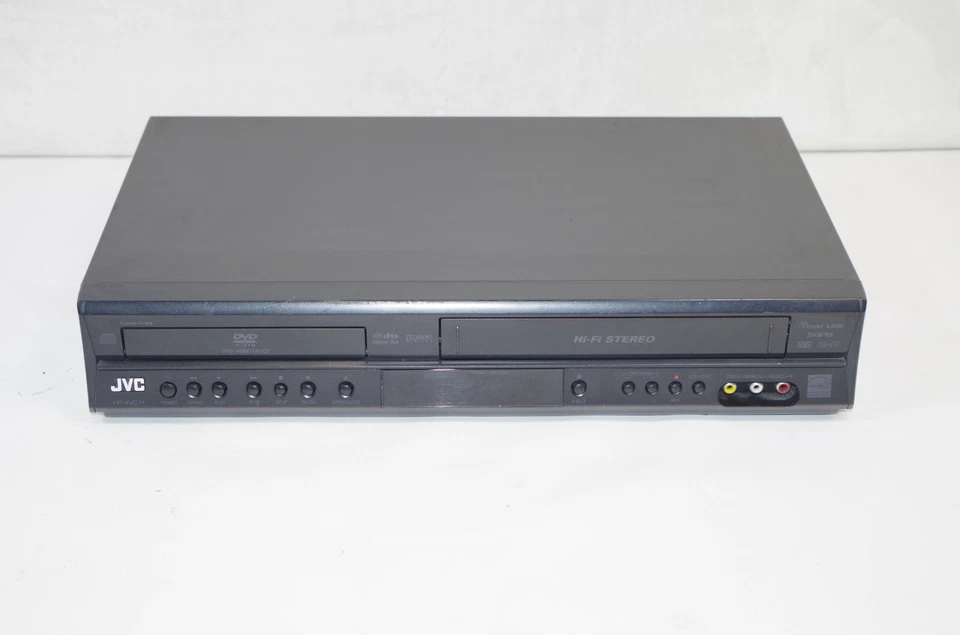 JVC VHS/DVD Combo Player 4 Head VCR Tested No Remote HR-XVC11B - Image 1 of 4