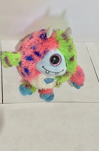 Ty Monstaz Toothy The Blue & Purple Monster Regular Size - 5 Inch No Sound Cover