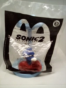 2022 McDonalds Happy Meal Spielzeug Sonic 2 The Hedgehog Neu, Sealed Toy #3 Sonic - Bild 1 von 2