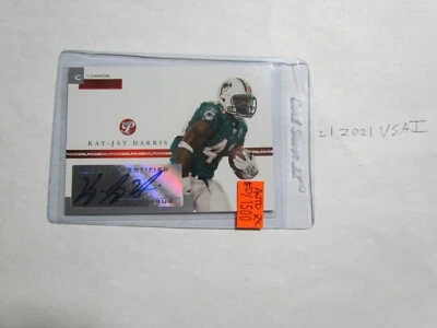 2005 Topps Personal Endorcements Kay-Jay Harris Card JSA Auct Cert - Image 1 of 3