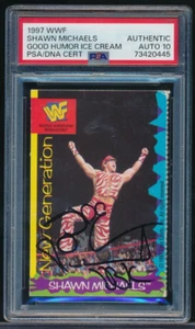 1997 WWF Good Humor Gold Bond Ice Cream Shawn Michaels PSA/DNA signed auto 10 * - Picture 1 of 2
