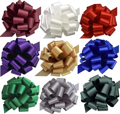 Large Assorted Gift Pull Bows - 9" Wide, Set of 9, Christmas, Birthday, Decor - Image 1 of 4
