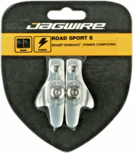 SCHLITTSCHUHE (Paar) BREMSE RENNRAD KOMPATIBEL SHIMANO SRAM JAGWIRE 145162 SILBER - Bild 1 von 1