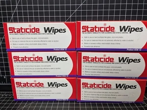 LOTTO 6 SCATOLE ACL Salviette Antistatiche Staticide SW-12 Box 5"x8" ESD Banco PCB SW12 - Foto 1 di 8