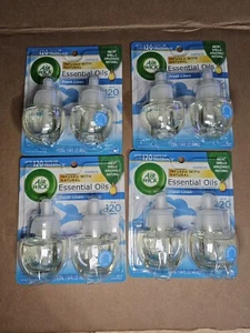 (4) Air Wick Essential Oils Refills Fresh Linen Home Fragrance 2 pk (8 total) - Picture 1 of 3